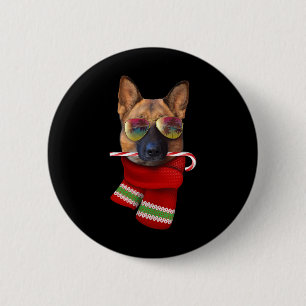 Christmas In July Shirt German Shepherd Sungles Do 2 Inch Round Button