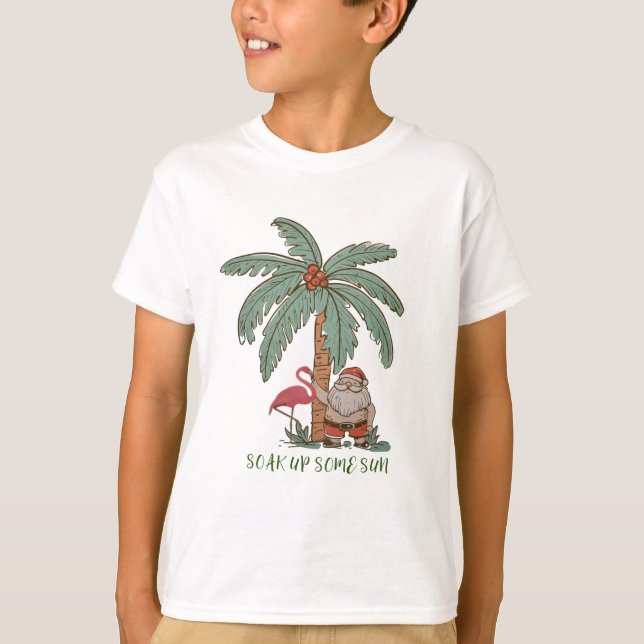 Christmas In July Soak Up Some Sun  T-Shirt (Front)