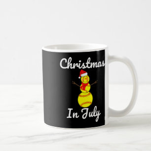 Christmas In July Softbyll Snowman Santa Hat Summe Coffee Mug