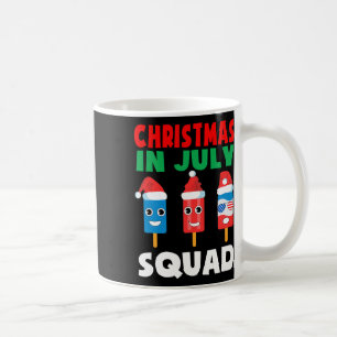 Christmas In July Squad Crew Cute Ice Pops In Sant Coffee Mug