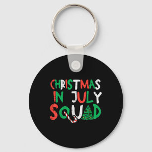 Christmas In July Squad Funny Summer Xmas Men Wome Keychain