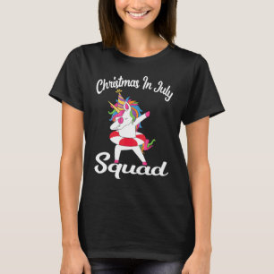 Christmas In July Squad Summer Xmas Cute Dabbing U T-Shirt