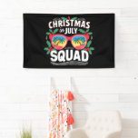 Christmas In July Squad Sunglasses Summer Beach Banner<br><div class="desc">Christmas In July Squad Sunglasses Summer Beach Funny Xmas</div>