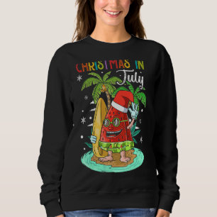 Christmas In July Summer Melon Ice Cream Surf Sweatshirt