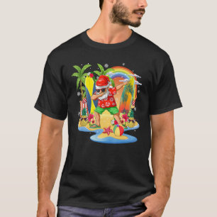 Christmas in July Summer Santa Beach Hawaii Surf T-Shirt