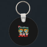 Christmas In July Summer Vacation Beach Sunglasses Keychain<br><div class="desc">Christmas In July Summer Vacation Beach Sunglasses Funny</div>