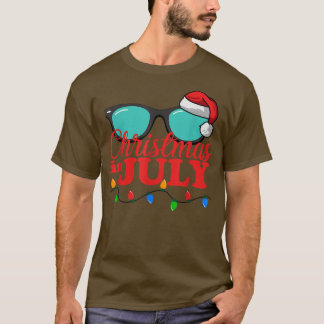Christmas in July Sunglasses Beach Summer Vacatio T-Shirt