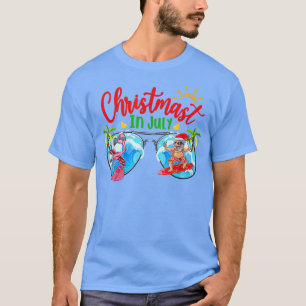Christmas In July Sunglasses Santa Beach Summer Xm T-Shirt