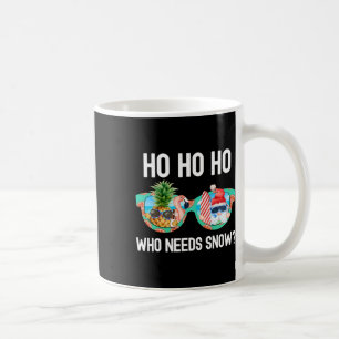Christmas In July Surfing Funny Santa Summer Beach Coffee Mug