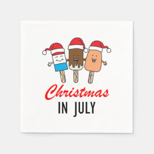 Christmas In July Sweet Treat Party Napkin