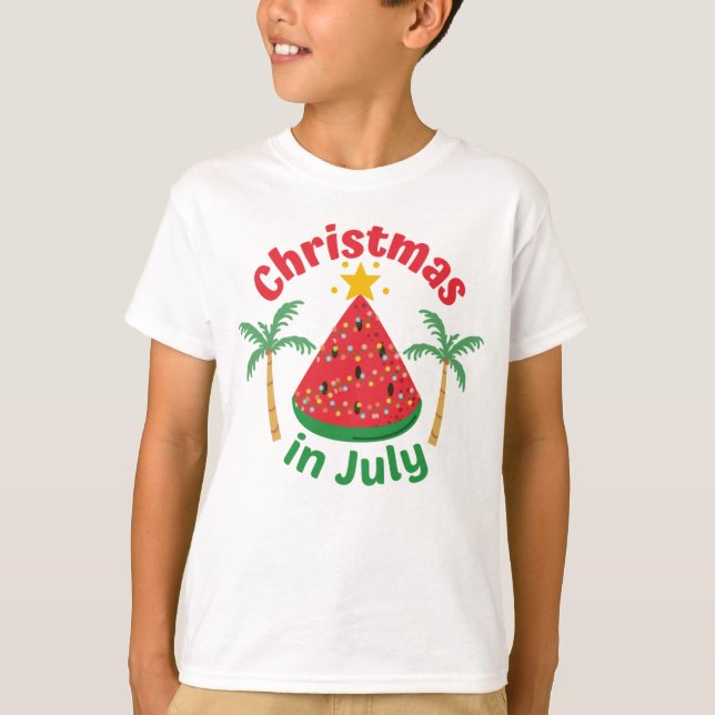 CHRISTMAS IN JULY T-Shirt (Front)