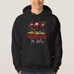 Christmas in July Three Glass Of Red Wine Summer 2 Hoodie