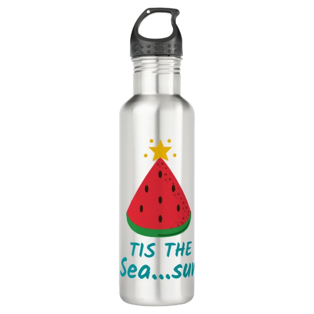 CHRISTMAS IN JULY TIS THE SEASON 710 ML WATER BOTTLE (Front)