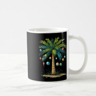 Christmas In July Tropical Christmas Beach Palm Tr Coffee Mug
