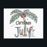 Christmas in July Tropical Snowman Holiday Design<br><div class="desc">Celebrate the festive spirit with a unique twist! This design brings together the warmth of summer and the joy of the holidays,  perfect for those who love a sunny Christmas. Capture the essence of mid-year cheer and spread smiles with this delightful graphic.</div>