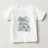Christmas in July Tropical Snowman Palm Tree gift