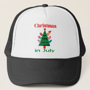 Christmas in july trucker hat