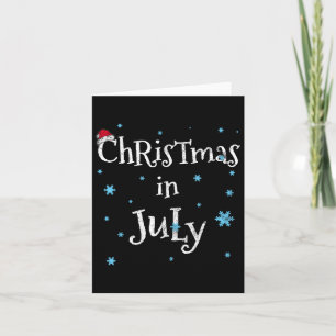 Christmas In July Vintage  Card