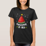 Christmas In July Watermelon Funny Summer Beach Xm T-Shirt<br><div class="desc">Christmas In July Watermelon Funny Summer Beach Xmas</div>