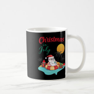 Christmas In July Watermelon Xmas Palm Summer Men Coffee Mug