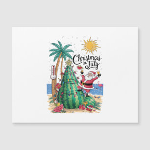 Christmas in July Watermelon Xmas Tree Santa Beach