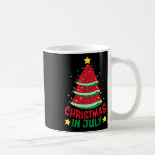 Christmas In July Watermelon Xmas Tree Summer Men  Coffee Mug
