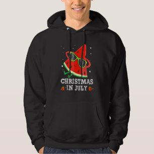 Christmas In July Watermelon Xmas Tree Summer Men  Hoodie