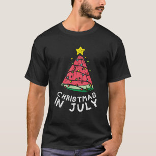 Christmas In July Watermelon Xmas Tree Summer Men  T-Shirt