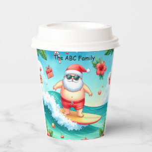 Christmas in July with SANTA CLAUS   Paper Cups