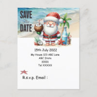 Christmas in July with SANTA CLAUS Save the date