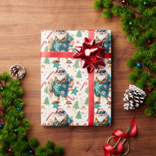 Christmas in July with SANTA CLAUS Wrapping Paper
