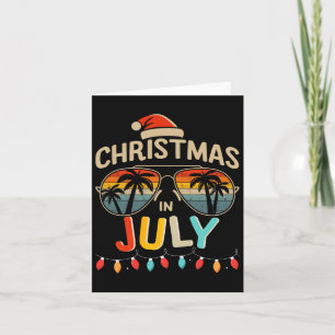 Christmas In July With Vintage Sungles For Summer Card