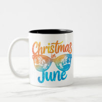 Christmas In June Sunglasses Funny Summer Vacation
