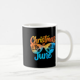 Christmas In June Sungles Funny Summer Vacation Coffee Mug