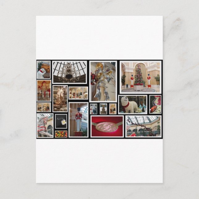 Christmas in Las Vegas Holiday Postcard (Front)