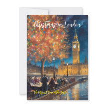 "Christmas In London" Greeting Card