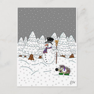 Christmas in Magic Tree Wood Holiday Postcard