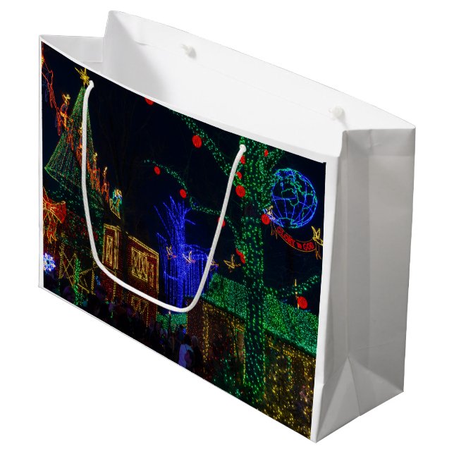 Christmas In Midtown Large Gift Bag (Front Angled)