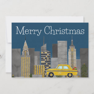 Christmas in New York City Customizable  Holiday Card