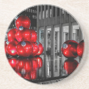 Christmas in New York City Photo Coaster