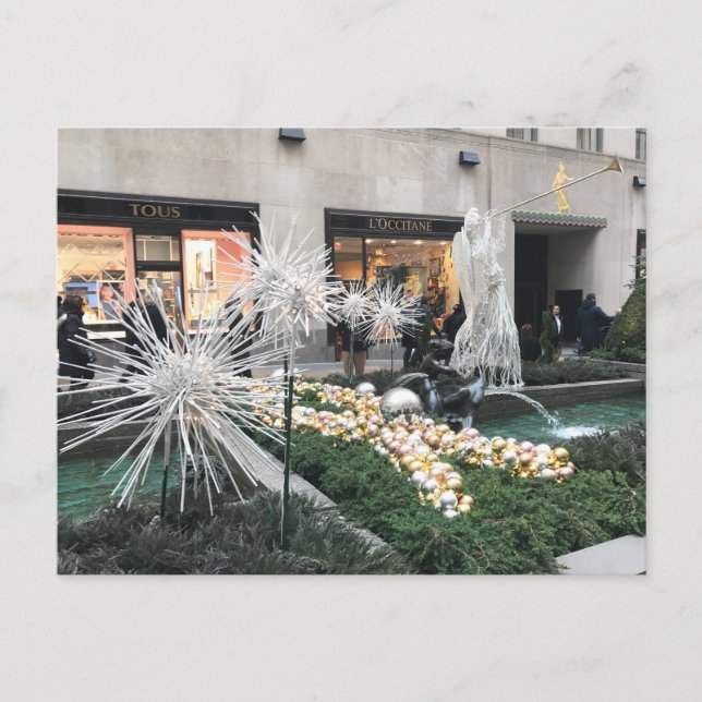 Christmas in New York City Rockefeller Centre Card (Front)