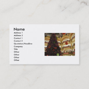 Christmas in Paris Business Card