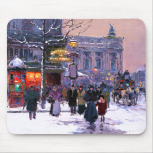 Christmas in Paris. Christmas Gift Mousepad