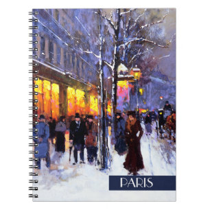 Christmas in Paris. Christmas Gift Notebook
