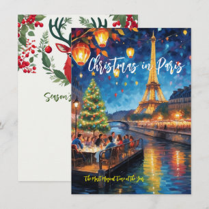"Christmas In Paris" Greeting Card