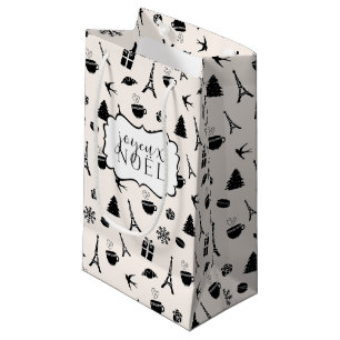 Christmas in Paris   Joyeux Noel Small Gift Bag