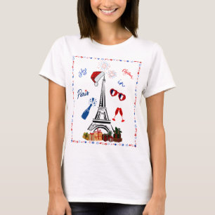 Christmas in Paris – July Christmas Celebration T-Shirt