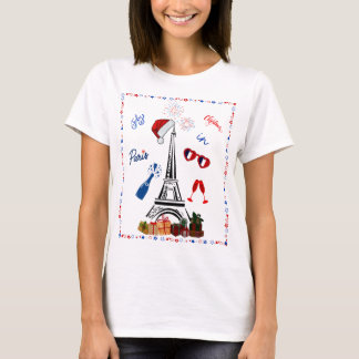 Christmas in Paris – July Christmas Celebration T-Shirt