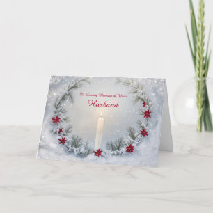Christmas in Remembrance for Loss of Husband Card
