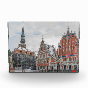 Christmas in Riga Latvia Photo Block